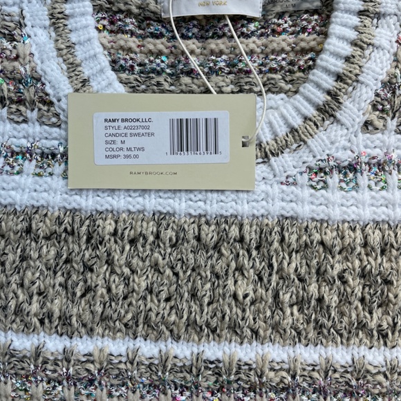 NWT Ramy Brook Sweater embellished with Sequins - Picture 3 of 3